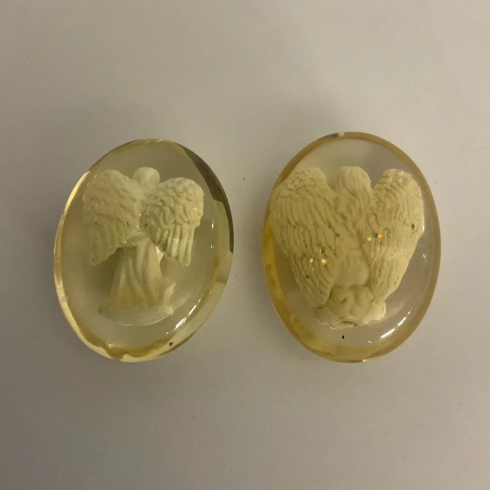 Vintage Angel Star Hope Worry Stone Pocket - Picture 3 of 5